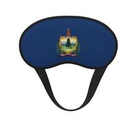 Vermont State Flag Blocking Light Mask Sleep Aid, Comfortable Blackout Sleep Mask for Travel Yoga, Soft Eye Cover