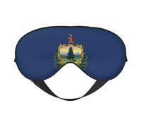 Vermont State Flag Double Sided Sleep Mask Soft Comfortable Light Blocking Eye Cover for Night Rest
