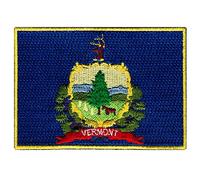 Vermont State Flag Embroidered Patch Iron-On VT Emblem
