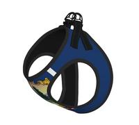 Vermont State Flag Print Dog Harness,Pet Leash Vest,Adjustable And Reflective Vest,For Small To Medium Dogs