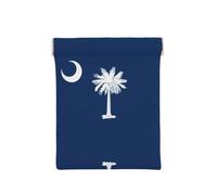 Vermont State Flag Print Leather Coin Purse, Small Change Pouch Wallet,Squeeze Coin Purse Pouch For Men Women, South Carolina Flag, One Size, Fashion