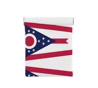 Vermont State Flag Print Leather Coin Purse, Small Change Pouch Wallet,Squeeze Coin Purse Pouch For Men Women, Ohio State Flag, One Size, Fashion