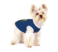 Vermont State Flag Small Pet Cotton Vest M Full Print Dog Cat Soft Breathable Elastic Apparel Daily Party Outfit