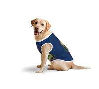 Vermont State Flag Soft Cotton T-Shirt Vest For Large Dogs, Print Pet Clothes Breathable Pet Pullover Tee Sleeveless Sweatshirt (3xl-5xl)