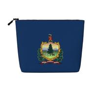 Vermont State Flag Women's toiletry and cosmetic bag, unisex toiletry storage bag, personal care storage bag