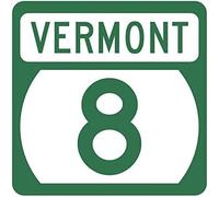 Vermont State Highway 8 Street Metal Warning Sign Square Sign 12x12 inches