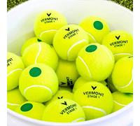 Vermont Tennis Balls | Training Tennis Balls - ITF Approved Mini Tennis Balls All Court Surfaces [Bulk Buy] (Mini Green (Stage 1), 60-Ball Refill (No Bucket))