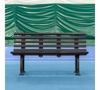 Vermont Tennis Court Bench Replacement Parts | Seats & Backs Available in Green, White, Navy Blue, Black (Standard - Seat, Black, 3 Seater (1.5m))