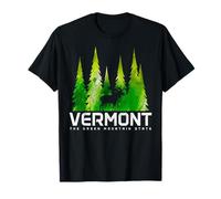 Vermont The Green Mountain State Moose Nature Lover T-Shirt