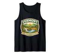 Vermont The Green Mountain State Souvenir Trip Memorabilia Tank Top