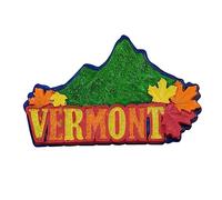 Vermont USA 3D Fridge Magnet Souvenir Gift,Resin Handmade Vermont Refrigerator Magnet Home & Kitchen Decoration Collection