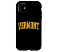 VERMONT VARSITY STYLE TEXT FLAG SPORTS ATHLETIC JERSEY STYLE Case for iPhone 11