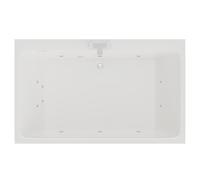 Verna 12 Jet Chrome Flat Jet Double Ended Whirlpool Bath | White | Acrylic | 1800mm x 1100mm