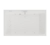 Verna 12 Jet Chrome V-Tec Double Ended Whirlpool Bath | White | Acrylic | 1800mm x 1100mm