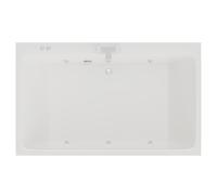 Verna 6 Jet Chrome V-Tec Double Ended Whirlpool Bath | White | Acrylic | 1800mm x 1100mm