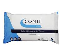 Vernacare Soft - Patient Cleansing Dry Wipes, Everyday Cleaning, Ideal For Sensitive Fragile Skin, Wipe Size 32cm x 30cm, 100 Wipes Per Pack - Single Pack