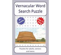 Vernacular Word Search Puzzle: Word searches about Vernacular, with easy to read print | 6 x 9 inches. 110 pages | 50+ puzzles _ Gifts for Vacations, ... (Architecture Series Word Search Puzzles)