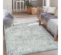 Vernal Egbert Machine washable, Non Shedding, Non Slip Area Rug for Living Room, Bedroom, Dining Room, Hallway, Kitchen, Pet Friendly, Cream, Taupe & Grey, 120 cm X 180 cm