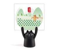 Vernal Equinox Twenty Four Solar Term Memo Holder Cartoon Black Cat Stand Decoration