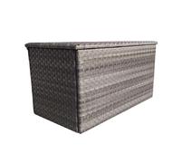 vernal medium rattan outdoor storage box in grey
