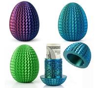 Vernargoo 3 Pack Egg Mystery Puzzle with Hidden Compartment - Plastic Money Box & Puzzle Box for Cash Gift, Brain Teaser Puzzles, Birthday Money Pull Box, Puzzle Storage Cash Box Gift Box