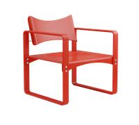 Verner Panton Series 270 F Dining Chair With Armrests Red
