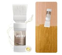 Vernice Per Mobili In Legno, 180 G Balsamo Liscio A Lunga Durata Con Pennello | Pittura Legno Da Esterno - Per Armadietto, Bagno, Comò, Terrazza, Porta, Parete, Casa, Casale
