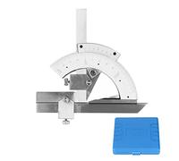 Vernier Bevel Protractor 0-320°, Universal Angle Finder with Fine Adjustment, Precision Measuring Tool for Woodworking, Metalworking, and Engineering Projects, Includes Plastic STO (Stainless Steel