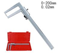 Vernier Caliper 0.02 mm for Precision Measuring Tool for Outside/Inside Diameter, Depth & Step Measurement, Carbon Steel with Chrome-Plated for Surface, 0-150/200/300 mm (0-200mm)