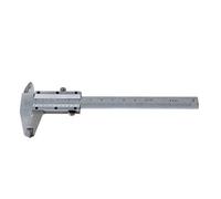 Vernier Caliper 0-100mm Guage Pocket Stainless Steel Metric Machinist Vernier Caliper Digital Measurement Sliding Gauge Cutter Ruler Double Scale Display Micrometer Millimeter Step