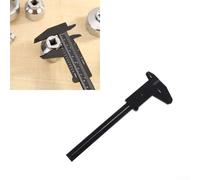 Vernier Caliper 0-150mm Plastic Digital Readout Measuring Tool for Jewelry, School, Antique with Depth Height Diameter Measurement Compat(Black)