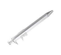 Vernier Caliper Having 0.5mm Gel Ink Refill - 2-in-1 Measuring Tool Ballpoint for Students Engineers and Office Use - 0-100mm Plastic Digital Caliper Style Writing Instrument(Black)