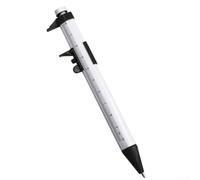 Vernier Caliper Pen 150mm 2-in-1 Ruler Tool Plastic Caliper Roller Ball Pen 0-100mm Range 2-in-1 Measuring Writing Pen 150mm Black Ink 150mm Vernier Scale Pen with 1.0mm Tip Plastic Dual (black)