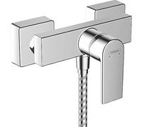 Vernis Shape Exposed Shower Mixer Valve Fixed Chrome, Delivers 8Ltr/min at 1bar, Manual Lever Exposed Valve, Suitable for High Pressure Systems, 1 in Pack