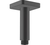 Vernis Shape Shower ARM MATT Black 100MM X 26MM, Suitable for High Pressure Systems, Brass Construction, 1 in Pack