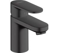 Vernis Shape Taps Cloakroom Basin Mixer, Colour Black, Width 195mm, Pack in 1.