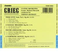 VERNON HANDLEY GRIEG: PEER GYNT SUITE NO. 1; SIGURD JORSALFAR; SYMPHONIC DANCES;