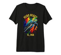 Vero Beach Florida USA Abstract Turtle Design Premium T-Shirt