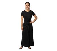 Name It Women's Vmava Lulu SS Ancle Dress Ga Petite, Black, XS