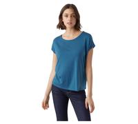 VERO MODA Women's Vmava Plain SS Top Gajrs Noos Shirt, Moroccan Blue, M