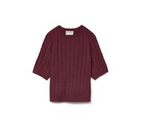 VERO MODA Awlorella 2/4 Crew Neck Knit Top Noos, Zinfandel, M