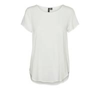 VERO MODA Womens Bella Short Sleeve Top Snow White 10