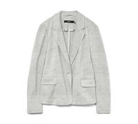 VERO MODA Blazer Chic Classic Long Sleeve Cardigan Business Jacket Coat Shacket VMJULIA, Colours:Grey-2, Size:36