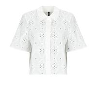 Vero Moda Blouse VMELIZA SHORT 2/4 SLEEVE SHIRT in White EU XS