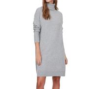 Vero Moda Brilliant Long Sleeve Rollneck Jumper Dress, Light Grey Mix, XL