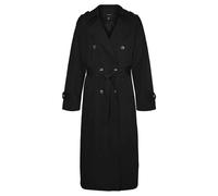 VERO MODA Women's Vmchloe Long Trench Coat, Black, XL