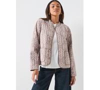 Vero Moda Clara Quilted Jacket, Moon Rock, Size L, Women Moon Rock