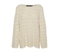 VERO MODA CURVE Women's VMCLUA LS Boatneck Pullover CUR NOOS Sweater, Birch, 16/18