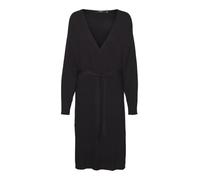 Vero Moda Curve Women's Vmhollyrem LS V-Neck Dress Ga Noos Curve, Black, L