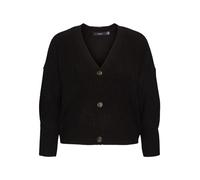 VERO MODA CURVE Women's VMLEA LS V-Neck Cuff Cardigan NOOS Curve Sweater, Black, L-48/50
